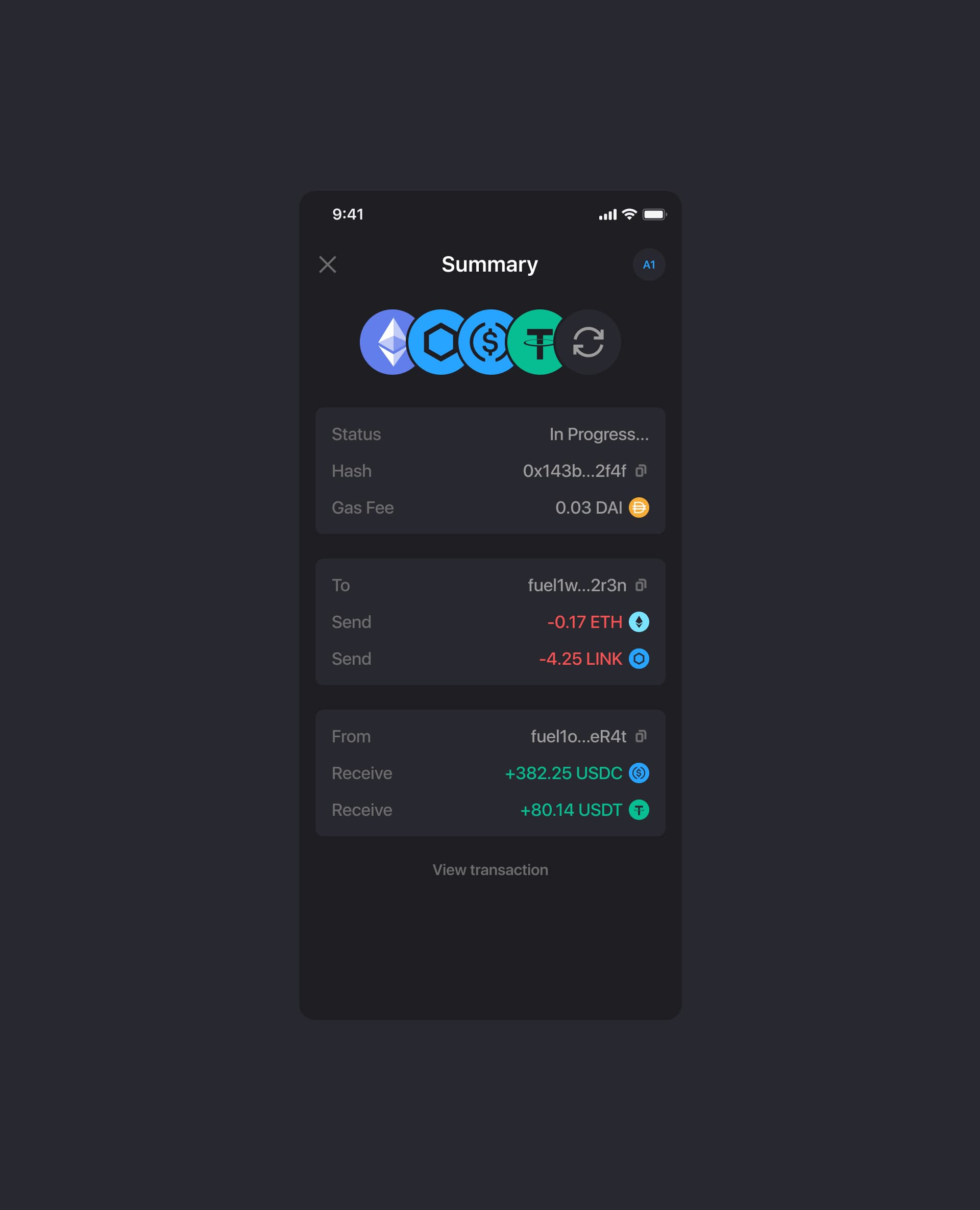 Fuelet onboarding and backup